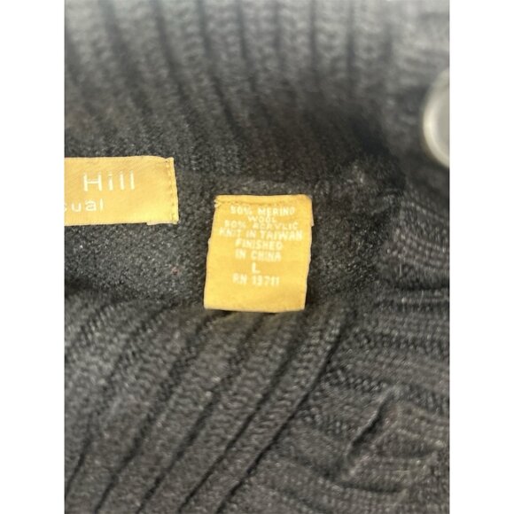 Kate Hill Women's Sweater Black Wool Blend Size Large - Picture 8 of 8